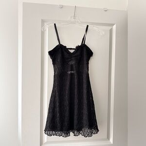 Oak + Fort LACE BUSTIER MINI DRESS